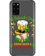 Load image into Gallery viewer, Baseball Drink Beer Day St Patrick's Day Gift For Baseball Lovers Phone case