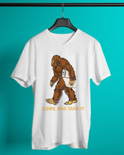Load image into Gallery viewer, Bigfoot Come And Take It Simple Custom Design Guys V-Neck
