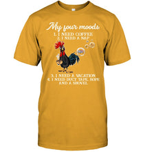 Load image into Gallery viewer, I Need Coffee A Nap A Vacation Duct Tape Hope And A Showel Guys Tee