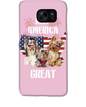 Load image into Gallery viewer, Keep America Great Yorkshire Terrier Gift For Dog Lovers Phone case