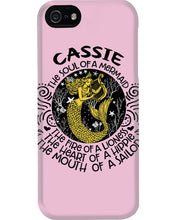 Load image into Gallery viewer, Gift For Cassie Girl The Soul Of A Mermaid Phone case