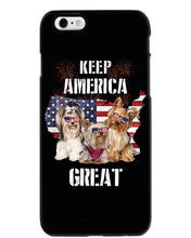 Load image into Gallery viewer, Keep America Great Yorkshire Terrier Gift For Dog Lovers Phone case