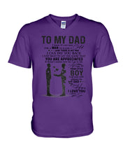 Load image into Gallery viewer, Giving For Dad Let You Know You're Appreciated Custom Design Guys V-Neck
