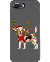 Load image into Gallery viewer, Beagle Gorgeous Reindeer Xmas Lights Gift For Dog Lovers Phone case