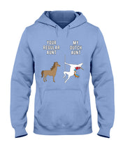 Load image into Gallery viewer, Funny Unicorn Difference Between Your Regular Aunt And My Dutch Aunt Hoodie