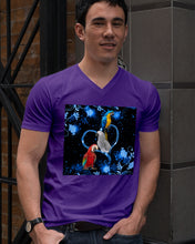Load image into Gallery viewer, Lovely Phone Case Twinkling Blue Heart Gift For Parrots Lovers Guys V-Neck