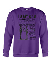 Load image into Gallery viewer, Giving For Dad Let You Know You're Appreciated Custom Design Sweatshirt