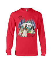 Load image into Gallery viewer, Cavalier King It's Who You Travel With Gift For Dog Lovers Unisex Long Sleeve