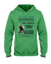 Load image into Gallery viewer, Look Right Beside You Eagle Mom Gift For Son Hoodie