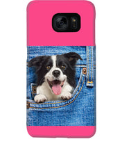 Load image into Gallery viewer, Border Collie In Denim Pocket Gift For Dog Lovers Phone case