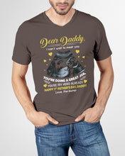 Load image into Gallery viewer, Gift From Bump To Daddy You're My Hero Already Happy Father's Day Guys V-Neck