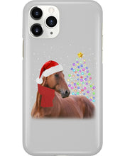 Load image into Gallery viewer, Cute Horse With Santa Hat Lovely Christmas Tree Gift For Horse Lovers Phone case