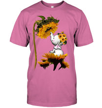 Load image into Gallery viewer, Elephant Sunflower Special Custom Design For Cute Girls Guys Tee
