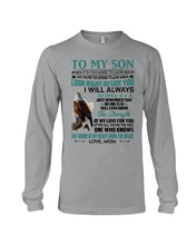 Load image into Gallery viewer, Look Right Beside You Eagle Mom Gift For Son Unisex Long Sleeve