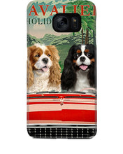 Load image into Gallery viewer, Cavalier Happy Holiday Gift For Dog Lovers Phone case