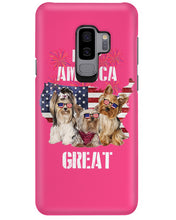 Load image into Gallery viewer, Keep America Great Yorkshire Terrier Gift For Dog Lovers Phone case