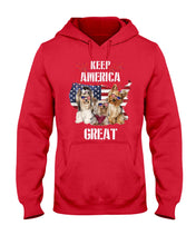 Load image into Gallery viewer, Keep America Great Yorkshire Terrier Gift For Dog Lovers Hoodie