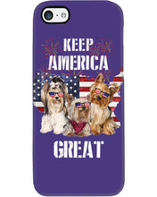 Load image into Gallery viewer, Keep America Great Yorkshire Terrier Gift For Dog Lovers Phone case