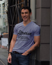 Load image into Gallery viewer, Librarian Keeper Of Books Guardian Of Knowledge Custom Design Guys V-Neck