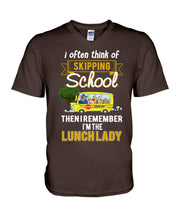Load image into Gallery viewer, I Often Think Of Skipping School Gift For Kids Guys V-Neck