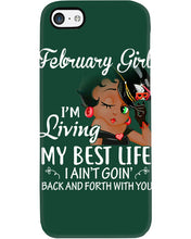 Load image into Gallery viewer, Betty Boop February Girl Living My Best Life Birthday Meaningful Gift Phone case