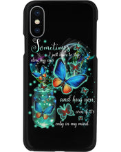 Load image into Gallery viewer, Butterfly Close My Eyes And Hug You Gift For Women Phone case