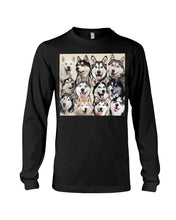 Load image into Gallery viewer, Many Love Husky Siberian On Phone Case Gift For Husky Lovers Unisex Long Sleeve