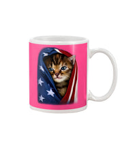 Load image into Gallery viewer, Lovely Tote Bag Cat In American Flag Gift For Cat Lovers Mug