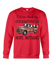 Load image into Gallery viewer, Let Me Check My Giveashitometer Nope Nothing Special Custom Design Sweatshirt