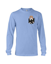 Load image into Gallery viewer, Cavalier King Charles Spaniel In Pocket - Dogs Lovers Gift Unisex Long Sleeve