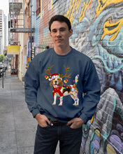 Load image into Gallery viewer, Beagle Gorgeous Reindeer Xmas Lights Gift For Dog Lovers Sweatshirt