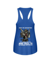 Load image into Gallery viewer, I'm Coming For You And Hell Is Coming With Me Ladies Flowy Tank