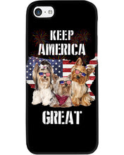 Load image into Gallery viewer, Keep America Great Yorkshire Terrier Gift For Dog Lovers Phone case