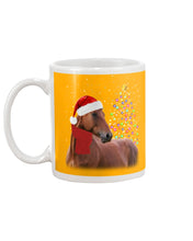 Load image into Gallery viewer, Cute Horse With Santa Hat Lovely Christmas Tree Gift For Horse Lovers Mug