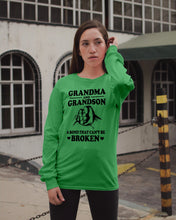 Load image into Gallery viewer, Grandma And Grandson A Bond That Can't Be Broken Custom Design Unisex Long Sleeve
