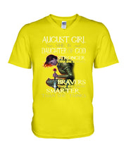 Load image into Gallery viewer, August Girl Daughter Of God Meaningful Gift For Women Guys V-Neck