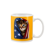 Load image into Gallery viewer, Lovely Tote Bag Cat In American Flag Gift For Cat Lovers Mug