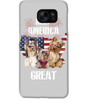 Load image into Gallery viewer, Keep America Great Yorkshire Terrier Gift For Dog Lovers Phone case