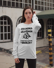 Load image into Gallery viewer, Grandma And Grandson A Bond That Can't Be Broken Custom Design Unisex Long Sleeve