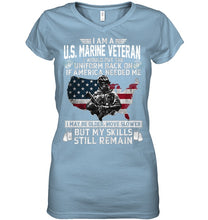 Load image into Gallery viewer, I Am A US Marine Veteran If America Needed Me Gift Ladies V-Neck