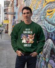 Load image into Gallery viewer, Keep America Great Yorkshire Terrier Gift For Dog Lovers Sweatshirt