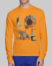 Load image into Gallery viewer, Love Trucker Simple Unique Custom Design For Personalized Job Gift Unisex Long Sleeve