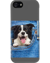 Load image into Gallery viewer, Border Collie In Denim Pocket Gift For Dog Lovers Phone case