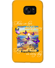 Load image into Gallery viewer, Butterfly Sunset On Beach Those We Love Don't Go Away Gift For Lover Phone case