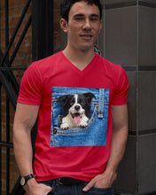 Load image into Gallery viewer, Border Collie In Denim Pocket Gift For Dog Lovers Guys V-Neck