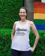 Load image into Gallery viewer, Librarian Keeper Of Books Guardian Of Knowledge Custom Design Ladies Flowy Tank