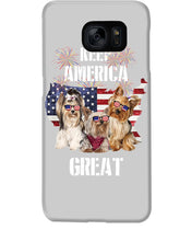 Load image into Gallery viewer, Keep America Great Yorkshire Terrier Gift For Dog Lovers Phone case