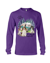 Load image into Gallery viewer, Cavalier King It's Who You Travel With Gift For Dog Lovers Unisex Long Sleeve
