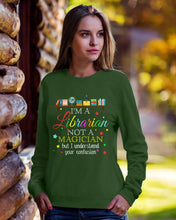 Load image into Gallery viewer, I Am A Librarian Not A Magician Custom Design Gifts Sweatshirt