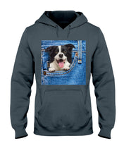 Load image into Gallery viewer, Border Collie In Denim Pocket Gift For Dog Lovers Hoodie